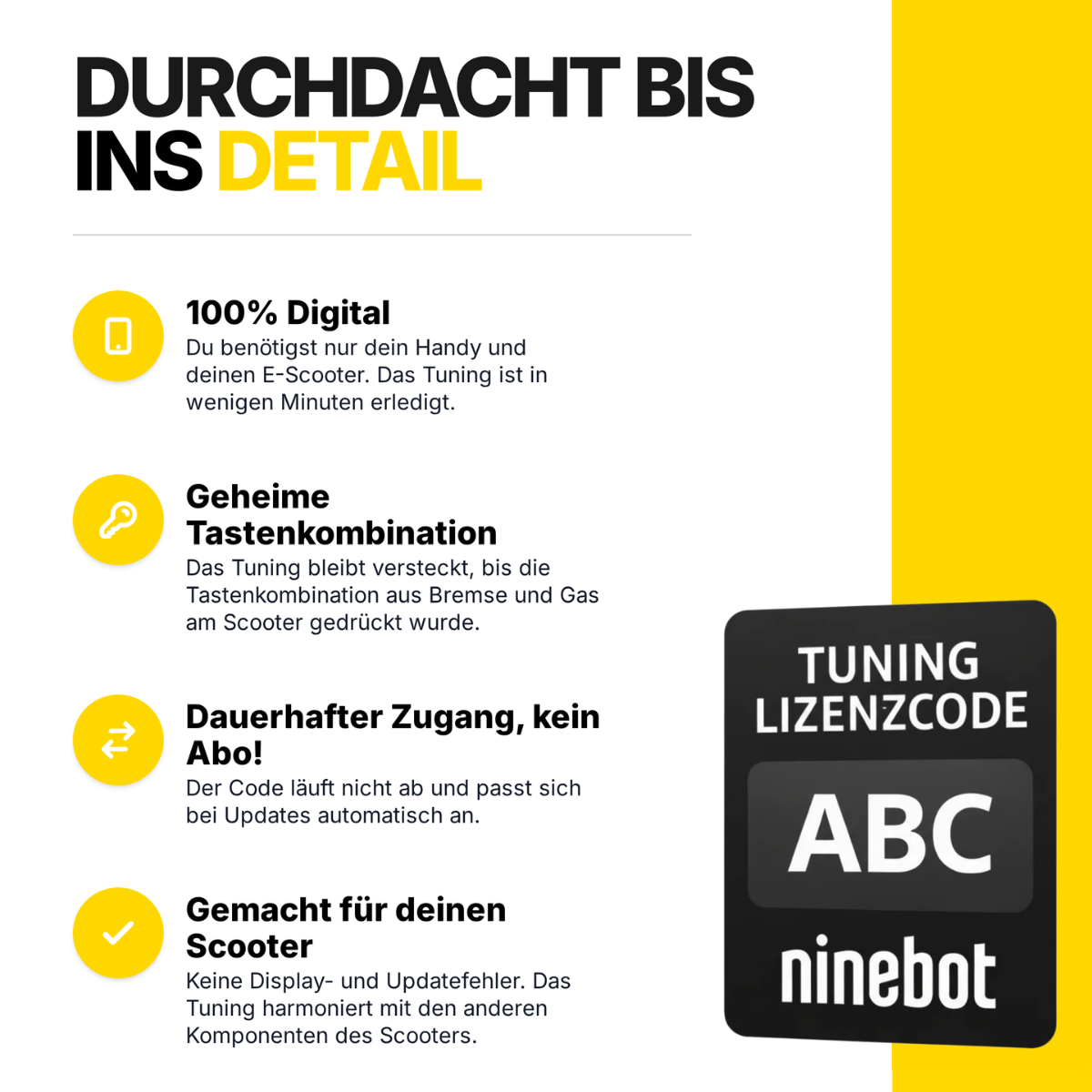 NINEBOT G30D / G30D II / G2D / G2D MAX / F2 / F2 Plus / F2 Pro – Bis zu 35 km/h via WebApp