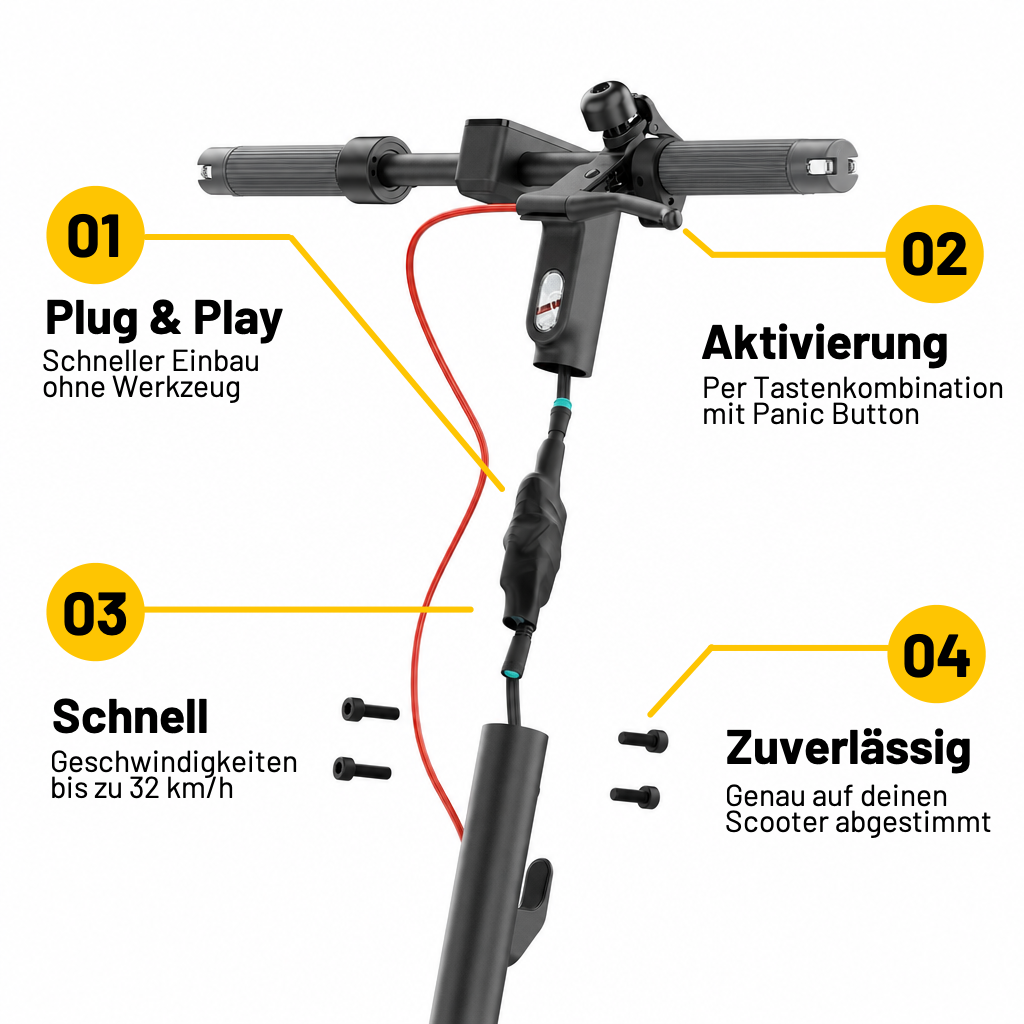E-Scooter Tuning-Chip für Xiaomi 4 Pro (2. Gen), 5, 5 Pro & 5 Max