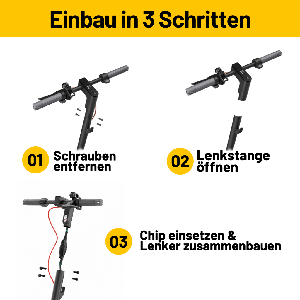 E-Scooter Tuning-Chip für Xiaomi 4 Pro (2. Gen), 5, 5 Pro & 5 Max