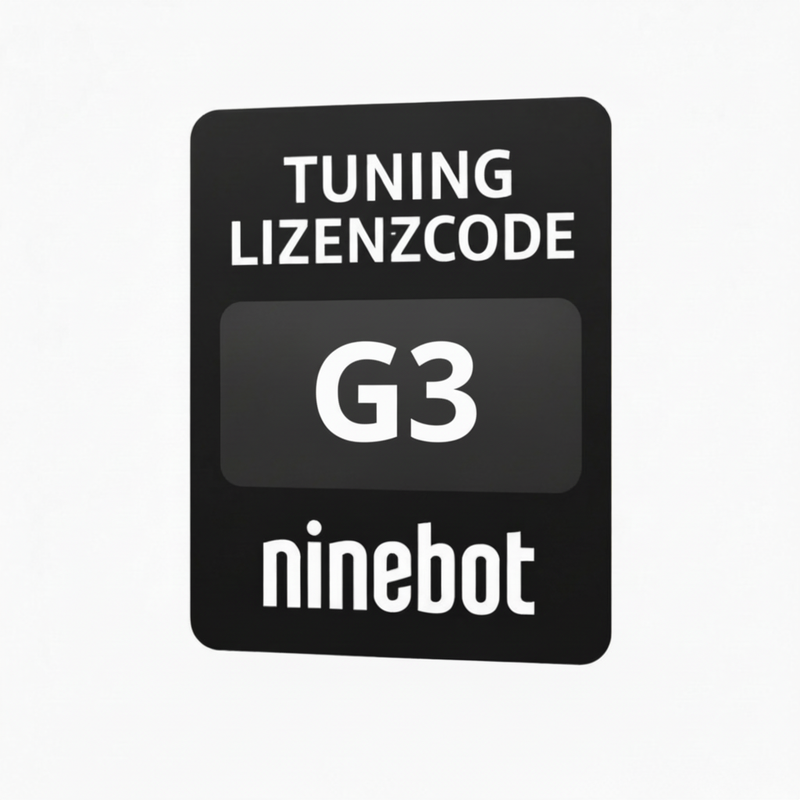 G3 / G3E / G3D / G3 Max – Bis zu 45 km/h via WebApp – Ninebot Tuning Lizenzcode